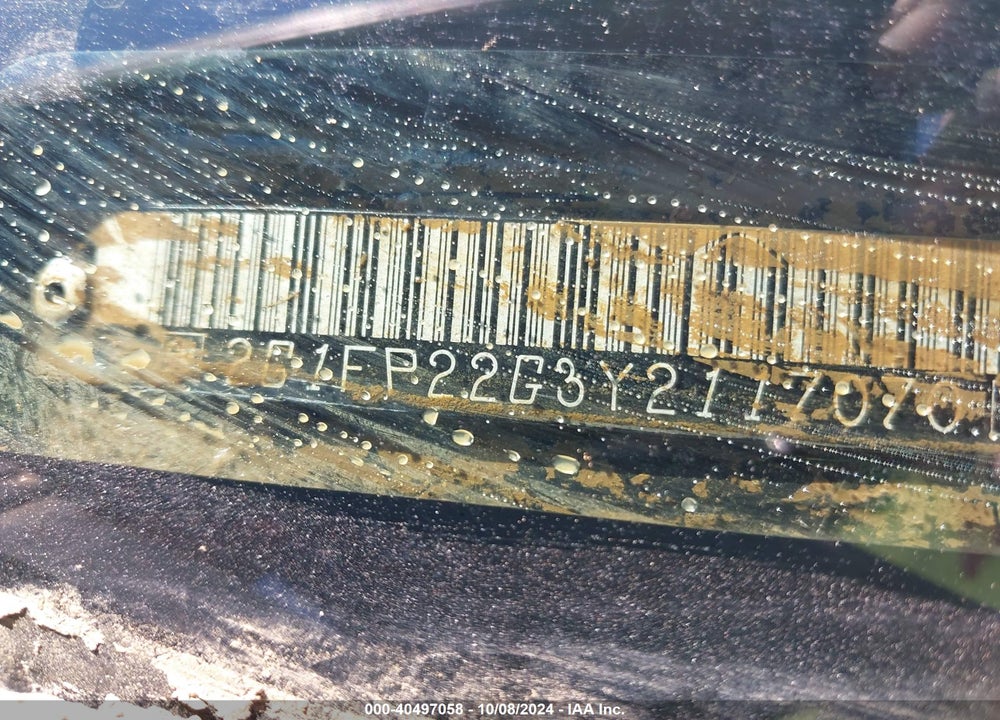 2000 CHEVROLET CAMARO Z28 VIN: 2G1FP22G3Y2117070