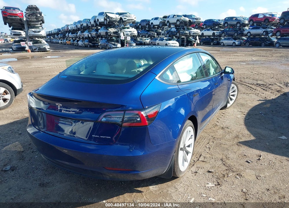 2021 TESLA MODEL 3 LONG RANGE DUAL MOTOR ALL-WHEEL DRIVE VIN: 5YJ3E1EB1MF975435