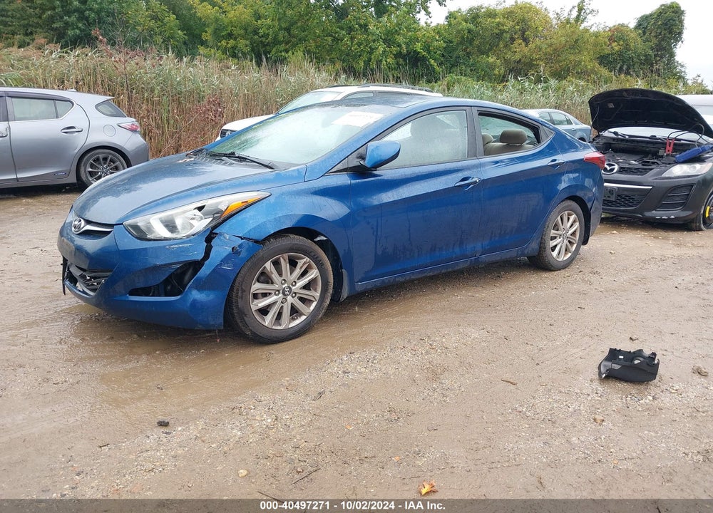 2016 HYUNDAI ELANTRA SE VIN: KMHDH4AE9GU556995