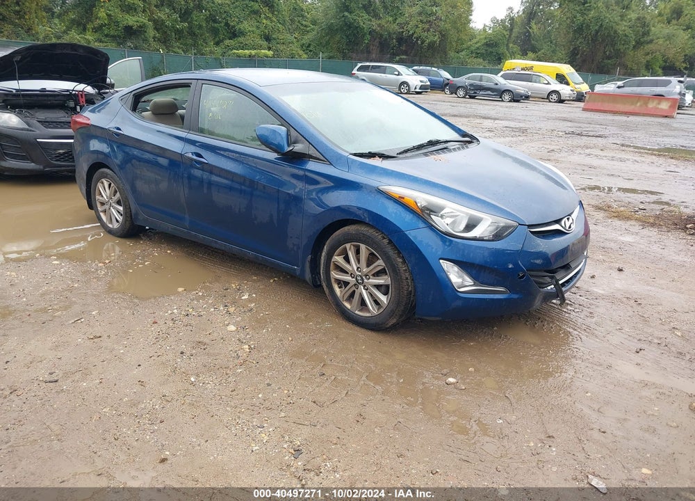 2016 HYUNDAI ELANTRA SE VIN: KMHDH4AE9GU556995