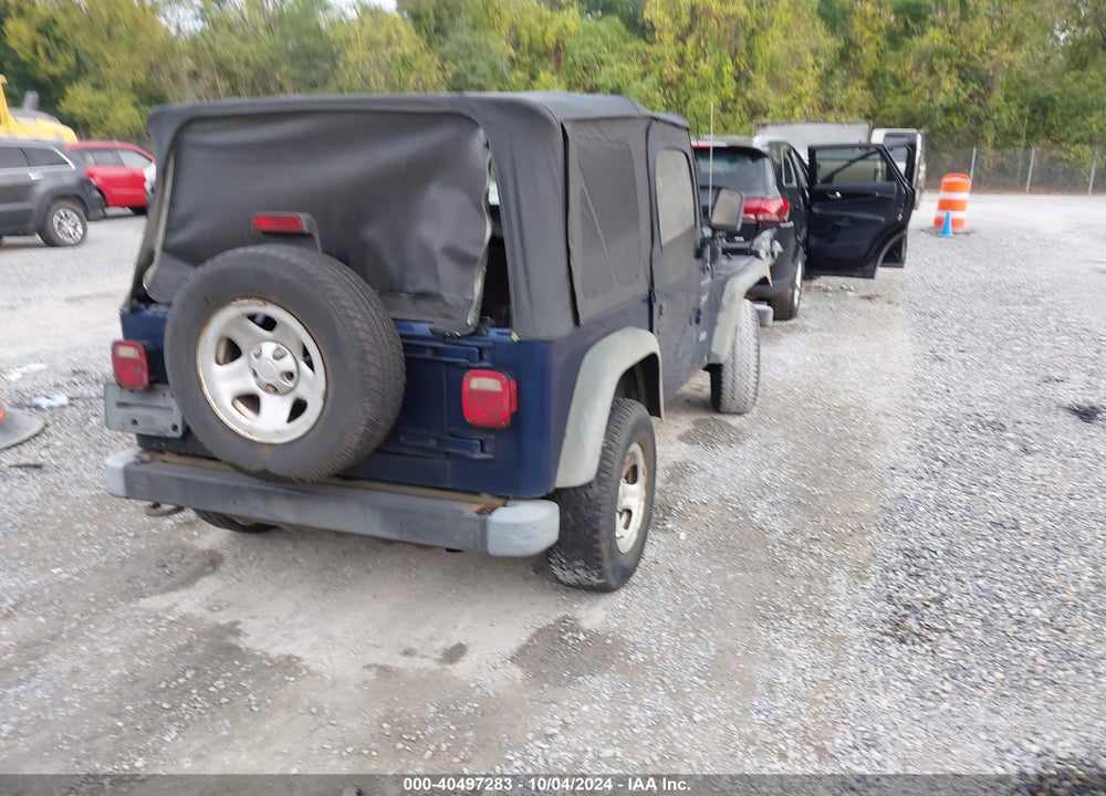 2002 JEEP WRANGLER SPORT VIN: 1J4FA49SX2P753767