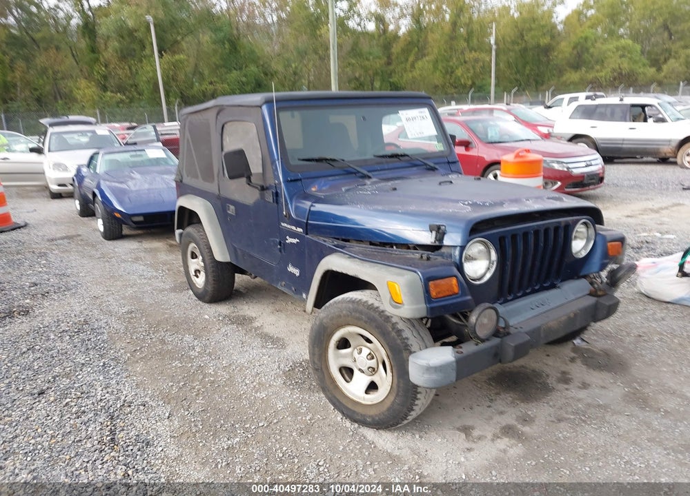 2002 JEEP WRANGLER SPORT VIN: 1J4FA49SX2P753767