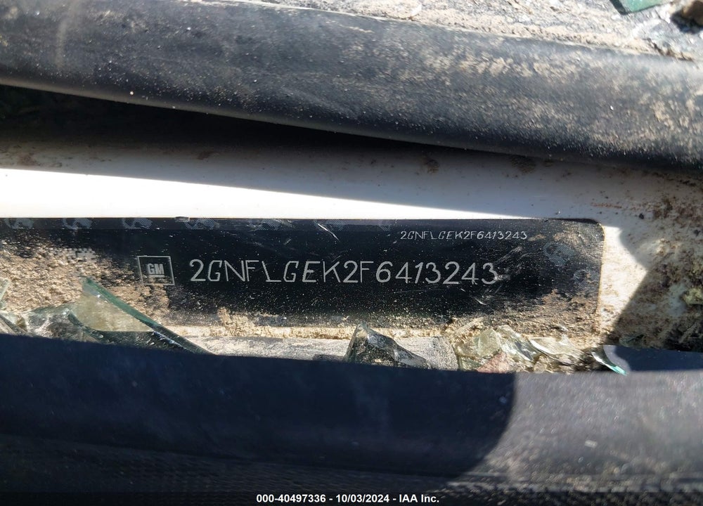 2015 CHEVROLET EQUINOX 2LT VIN: 2GNFLGEK2F6413243