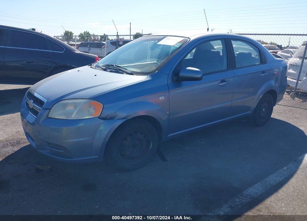 2007 CHEVROLET AVEO LS VIN: KL1TD56687B053030