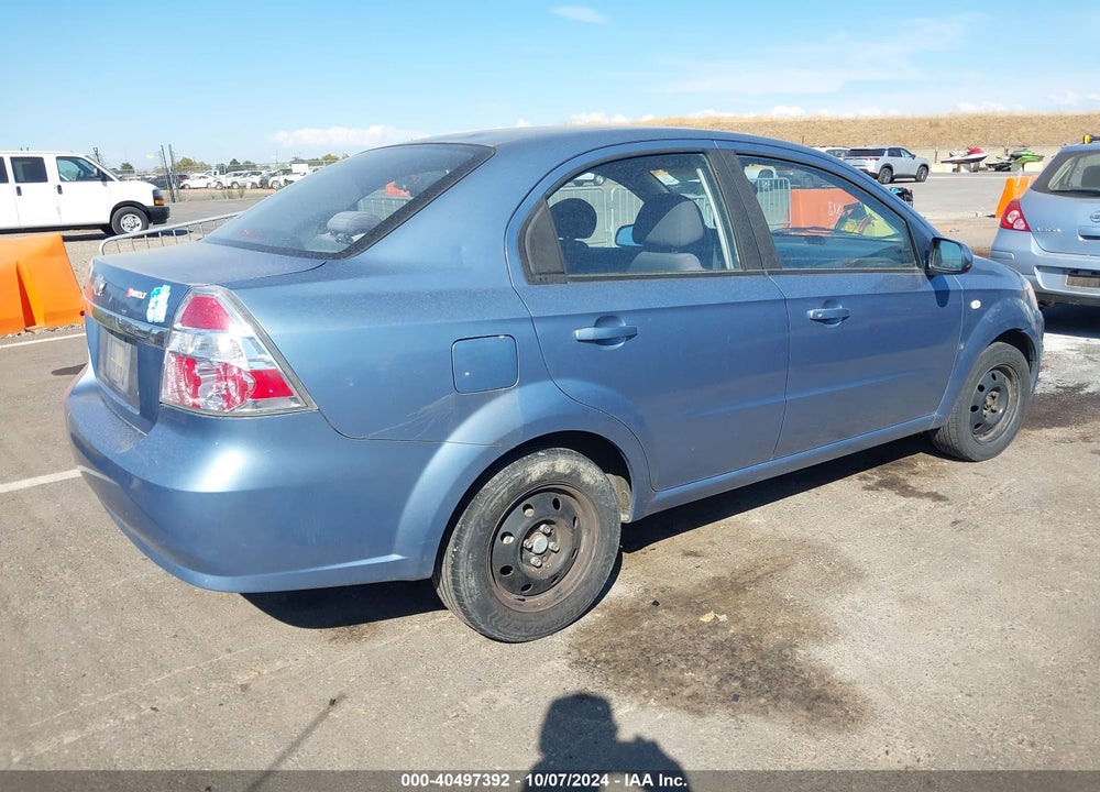 2007 CHEVROLET AVEO LS VIN: KL1TD56687B053030