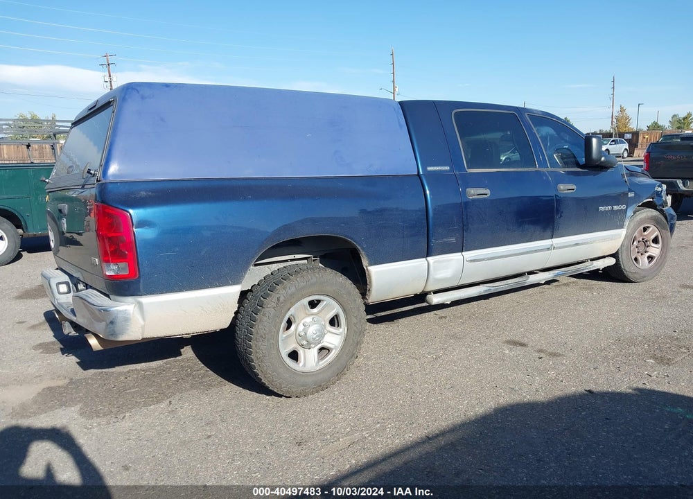 2006 DODGE RAM 1500 LARAMIE VIN: 3D7KR19D86G220121