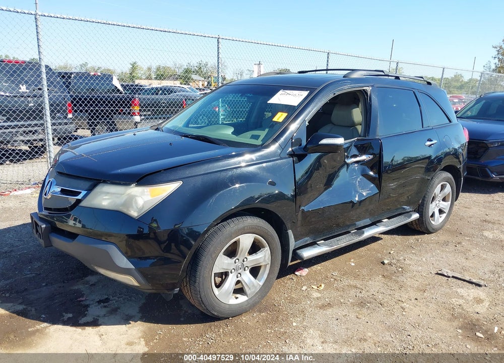 2007 ACURA MDX SPORT PACKAGE VIN: 2HNYD28887H545201