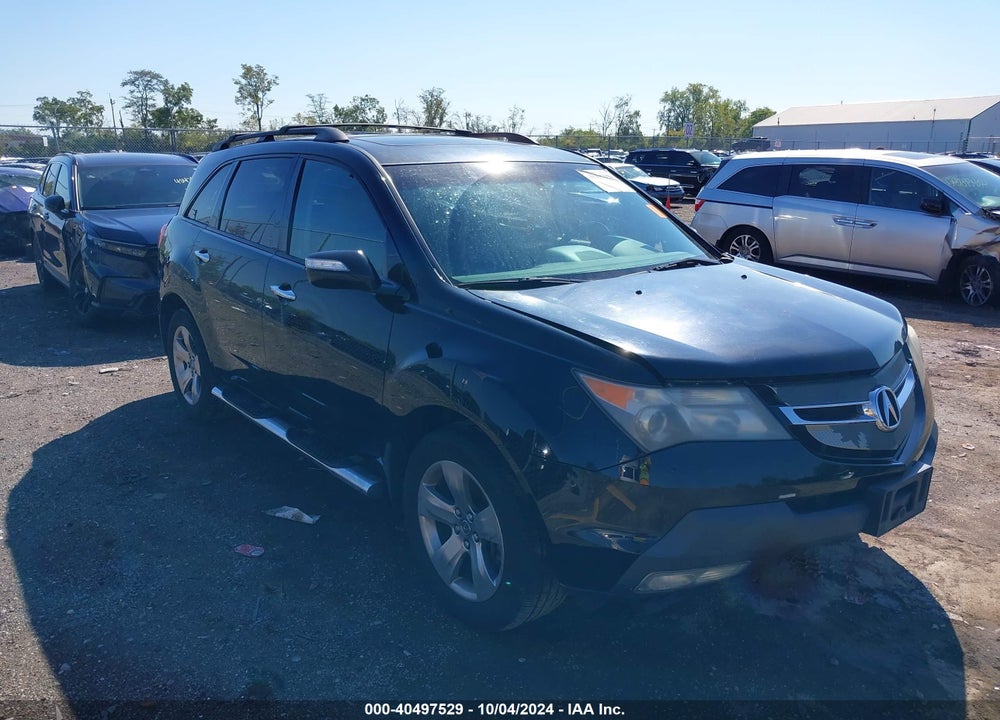 2007 ACURA MDX SPORT PACKAGE VIN: 2HNYD28887H545201
