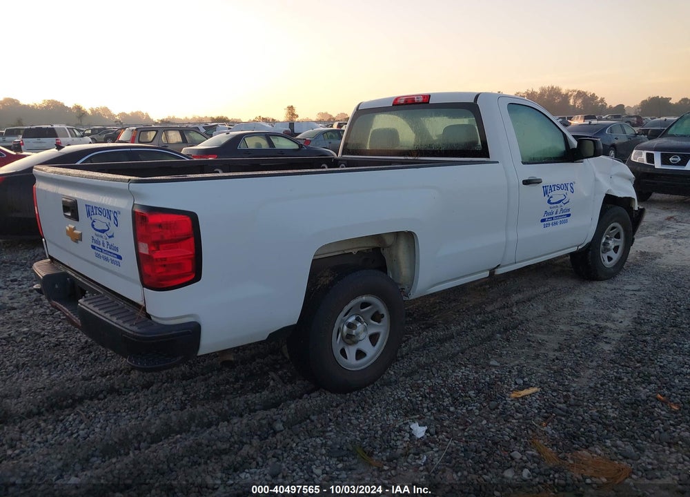 2016 CHEVROLET SILVERADO 1500 WT VIN: 1GCNCNEH6GZ409358