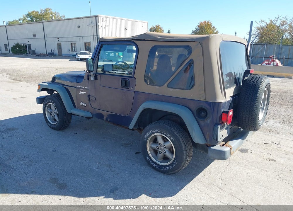 1998 JEEP WRANGLER SPORT VIN: 1J4FY19S1WP723752