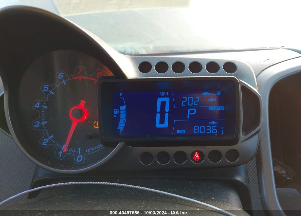 2012 CHEVROLET SONIC VIN: 1G1JE5SH6C4122339