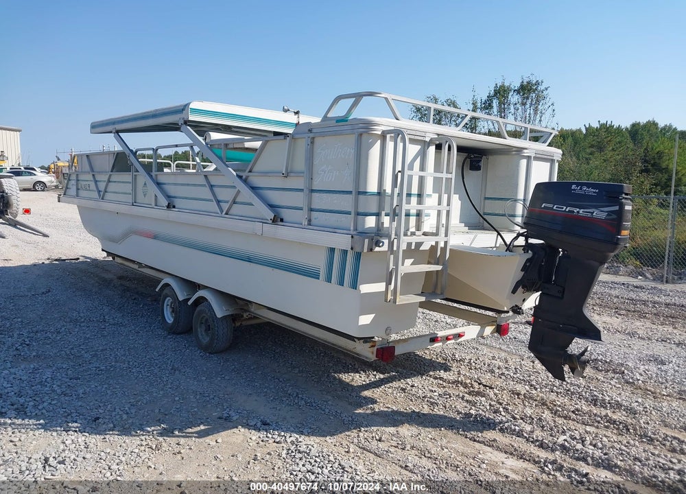 1995 PONTOON SOUTHERN STAR FABER GLASS VIN: 1FGP3862C5