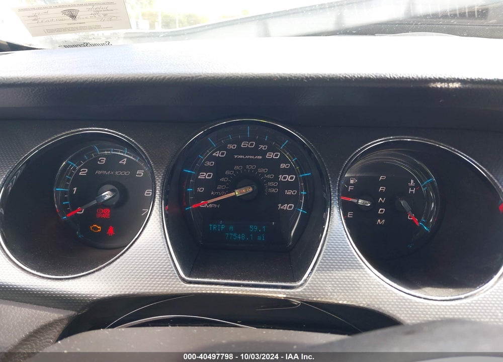 2010 FORD TAURUS SEL VIN: 1FAHP2EW1AG148938