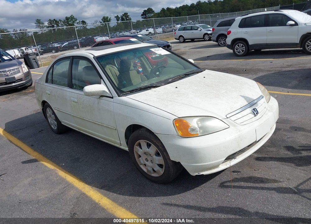 2002 HONDA CIVIC EX VIN: 1HGES26722L023945
