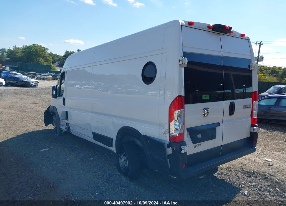 2023 RAM PROMASTER 2500 HIGH ROOF 159 WB VIN: 3C6LRVDG2PE553510