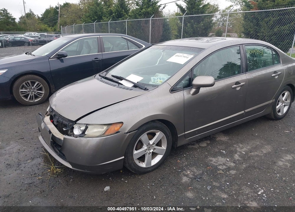 2008 HONDA CIVIC EX-L VIN: 2HGFA16968H320841