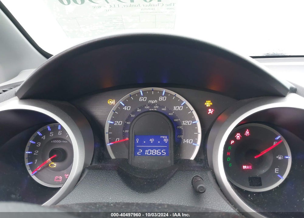 2009 HONDA FIT SPORT VIN: JHMGE88499C002409