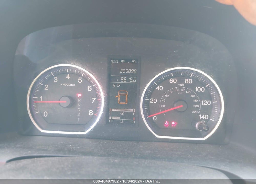 2008 HONDA CR-V EX-L VIN: JHLRE387X8C039932