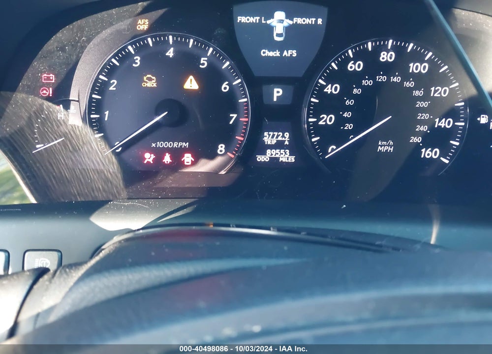 2007 LEXUS LS 460 VIN: JTHBL46F875045055