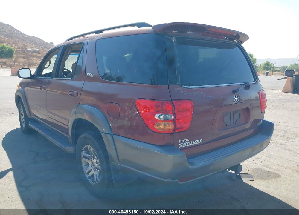 2004 TOYOTA SEQUOIA SR5 V8 VIN: 5TDZT34A44S228587