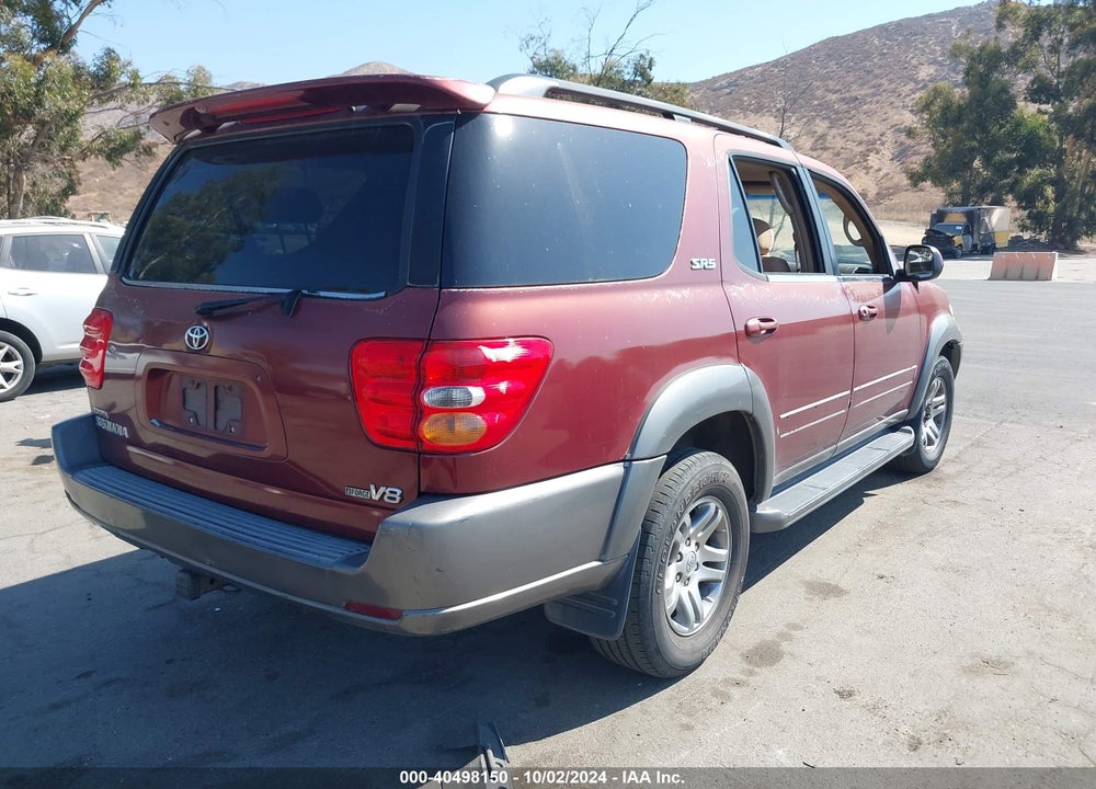 2004 TOYOTA SEQUOIA SR5 V8 VIN: 5TDZT34A44S228587