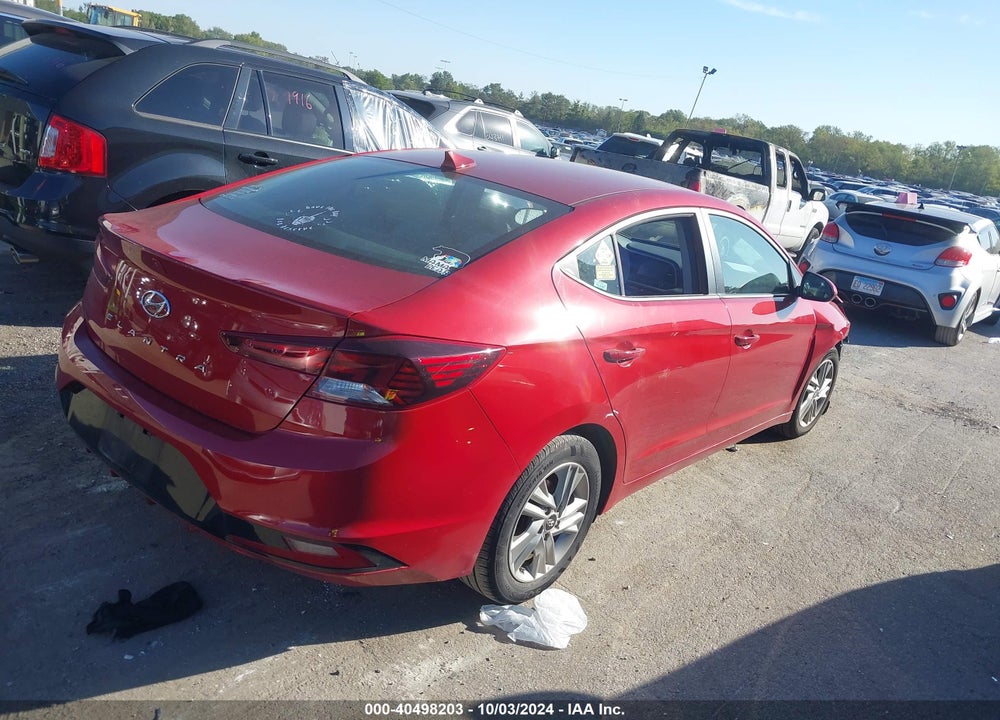 2020 HYUNDAI ELANTRA SEL VIN: KMHD84LF8LU938919