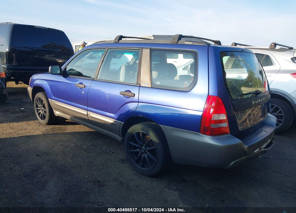 2003 SUBARU FORESTER XS VIN: JF1SG65613H727311