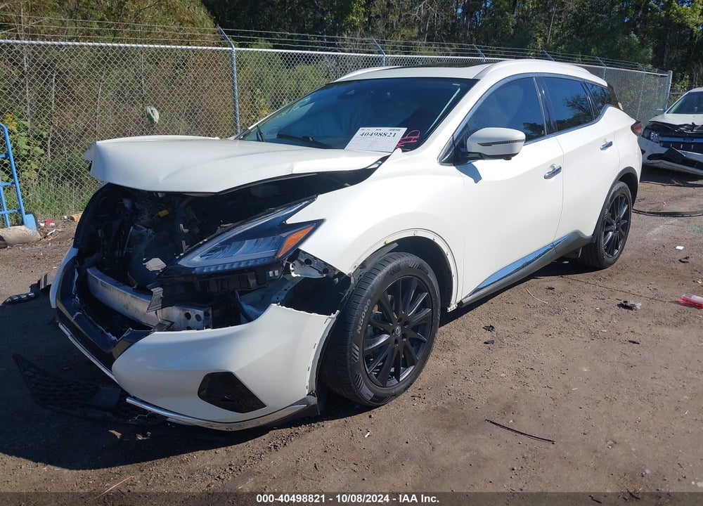 2021 NISSAN MURANO PLATINUM FWD VIN: 5N1AZ2DJ8MC127622
