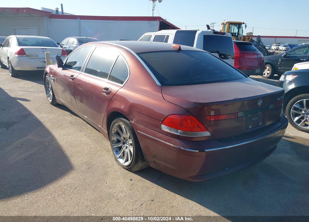 2004 BMW 745LI VIN: WBAGN63444DS50144
