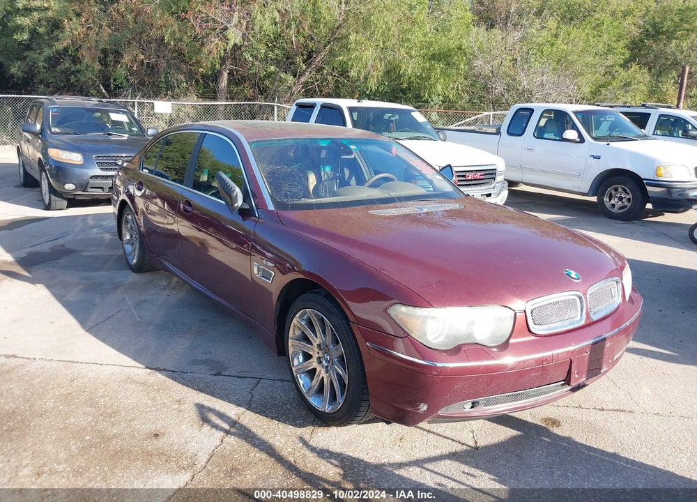 2004 BMW 745LI VIN: WBAGN63444DS50144