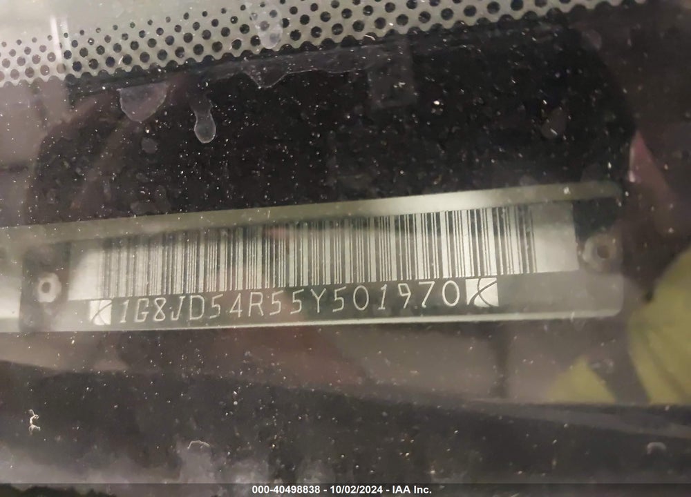 2005 SATURN L300 VIN: 1G8JD54R55Y501970