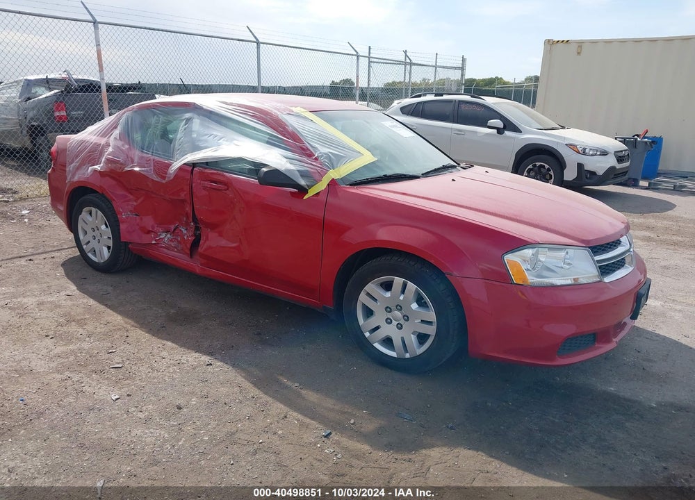 2014 DODGE AVENGER SE VIN: 1C3CDZAB4EN147748