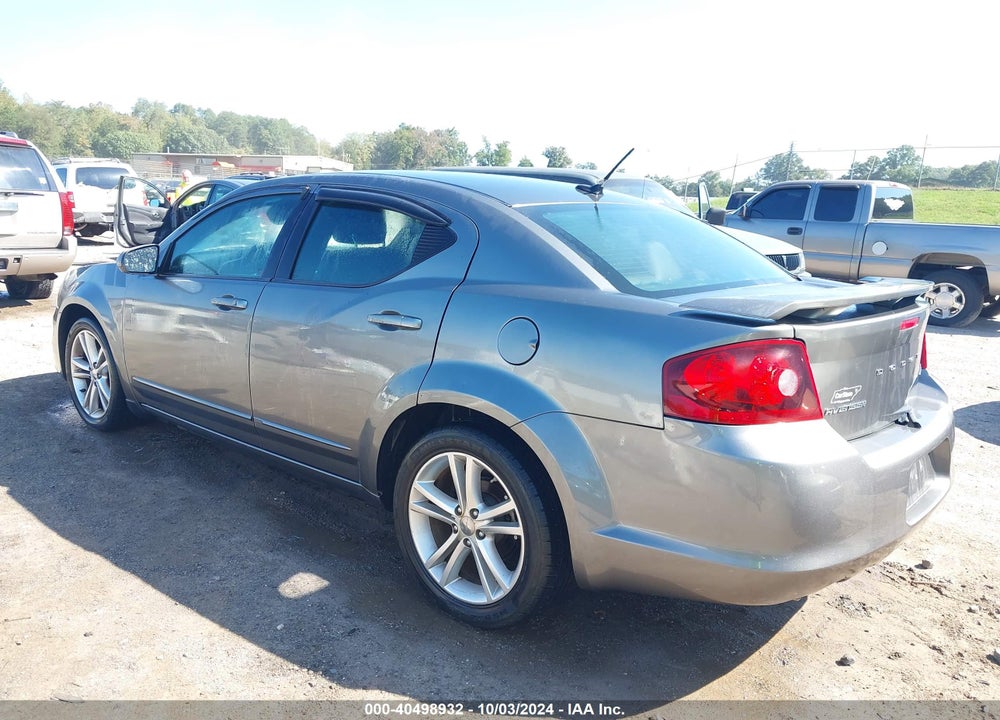 2013 DODGE AVENGER R/T VIN: 1C3CDZBG0DN562848
