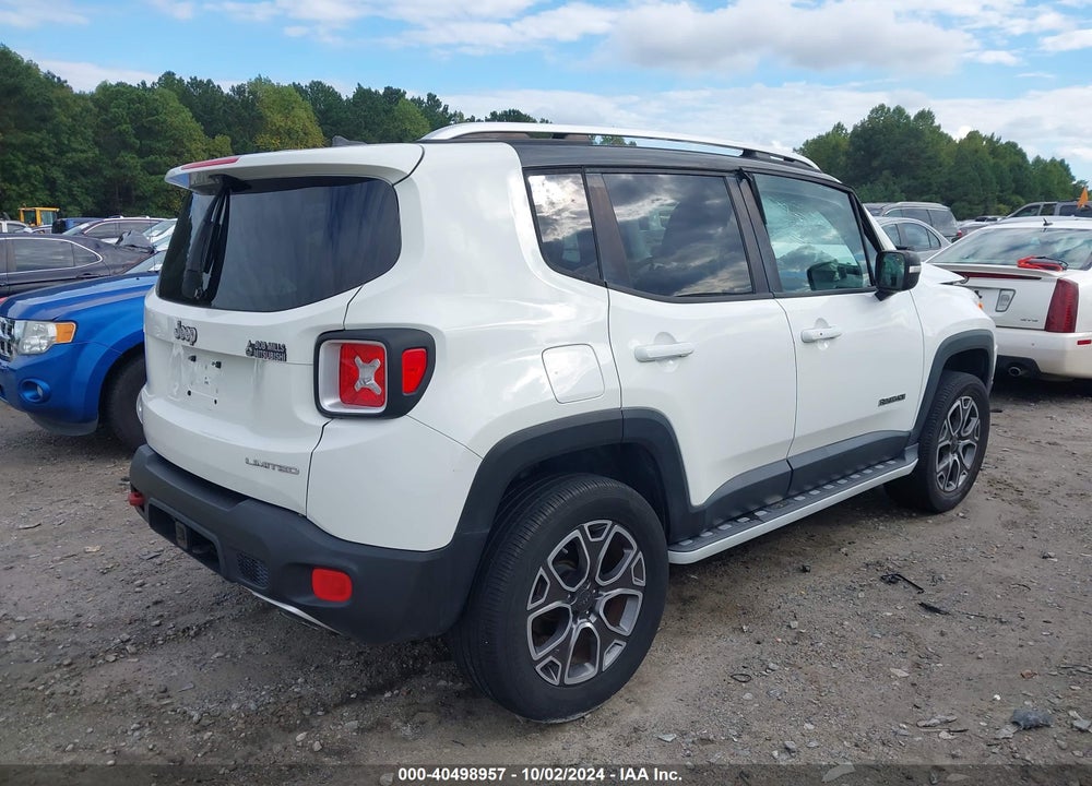 2017 JEEP RENEGADE LIMITED FWD VIN: ZACCJADB9HPE93517