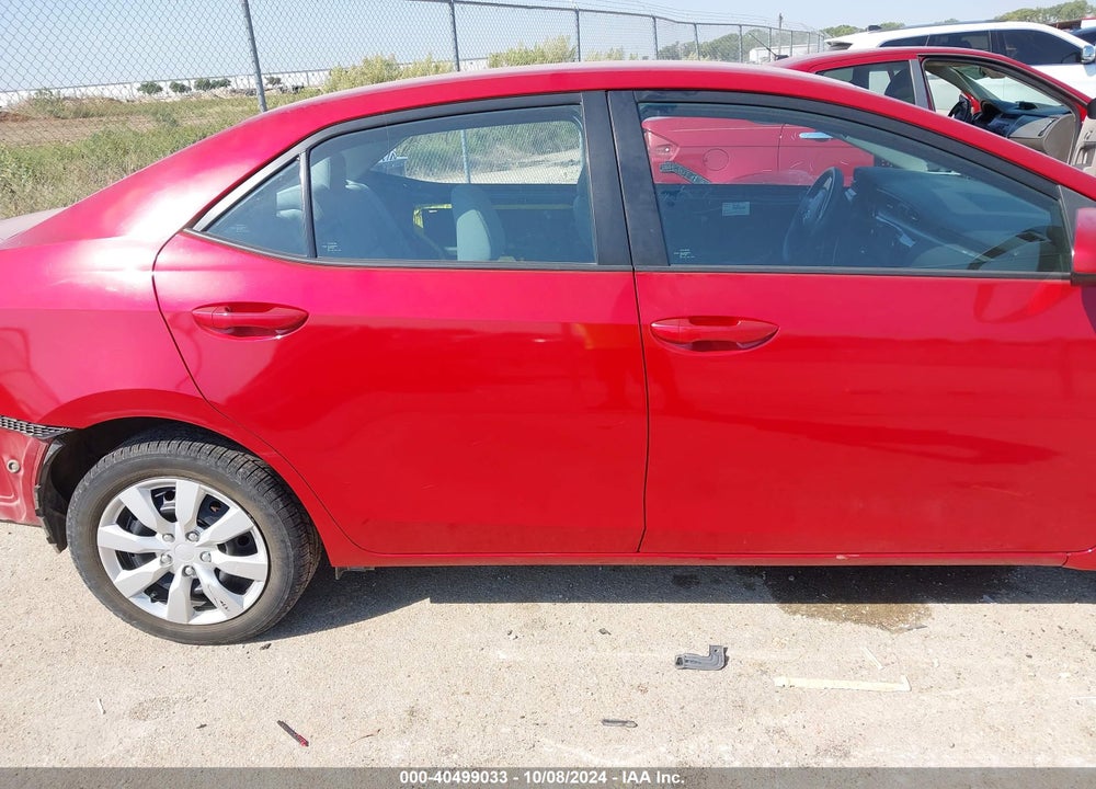 2016 TOYOTA COROLLA LE VIN: 5YFBURHE3GP525474