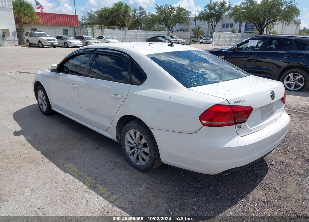 2013 VOLKSWAGEN PASSAT 2.5L S VIN: 1VWAH7A30DC008146