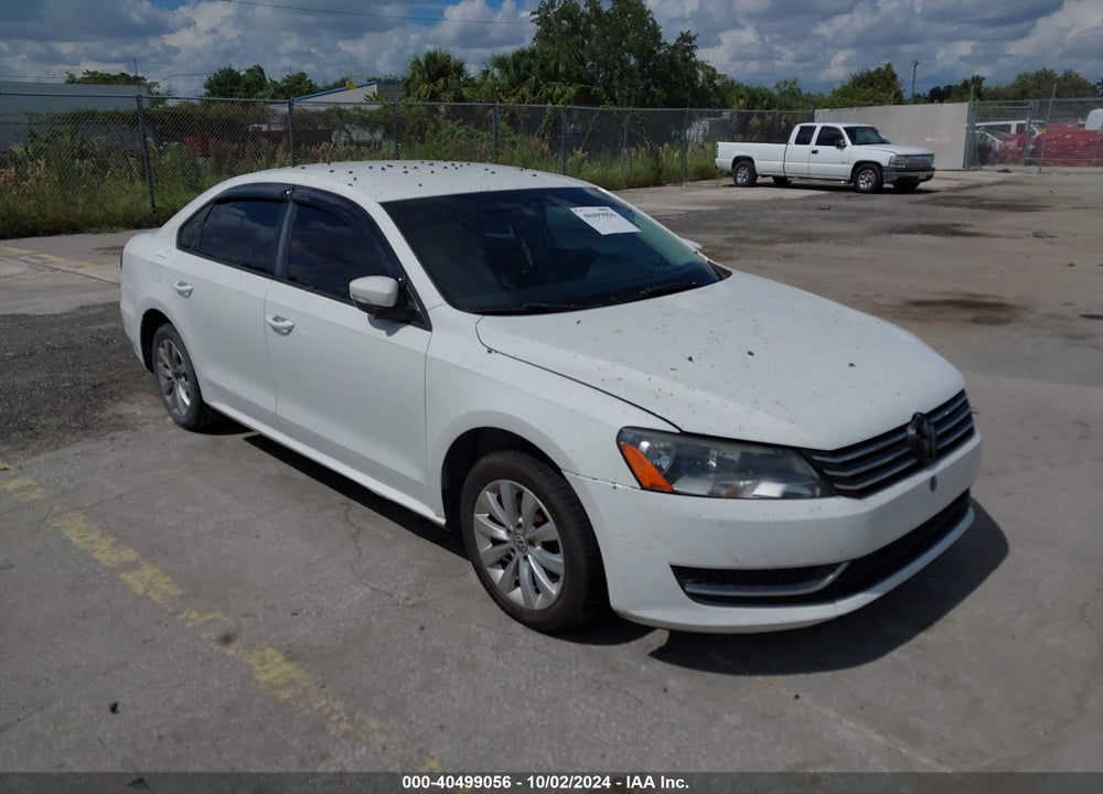2013 VOLKSWAGEN PASSAT 2.5L S VIN: 1VWAH7A30DC008146