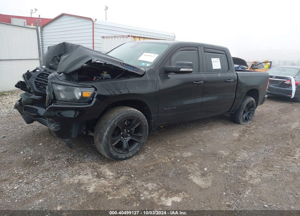 2022 RAM 1500 BIG HORN 4X4 5'7 BOX VIN: 1C6RRFFGXNN313756