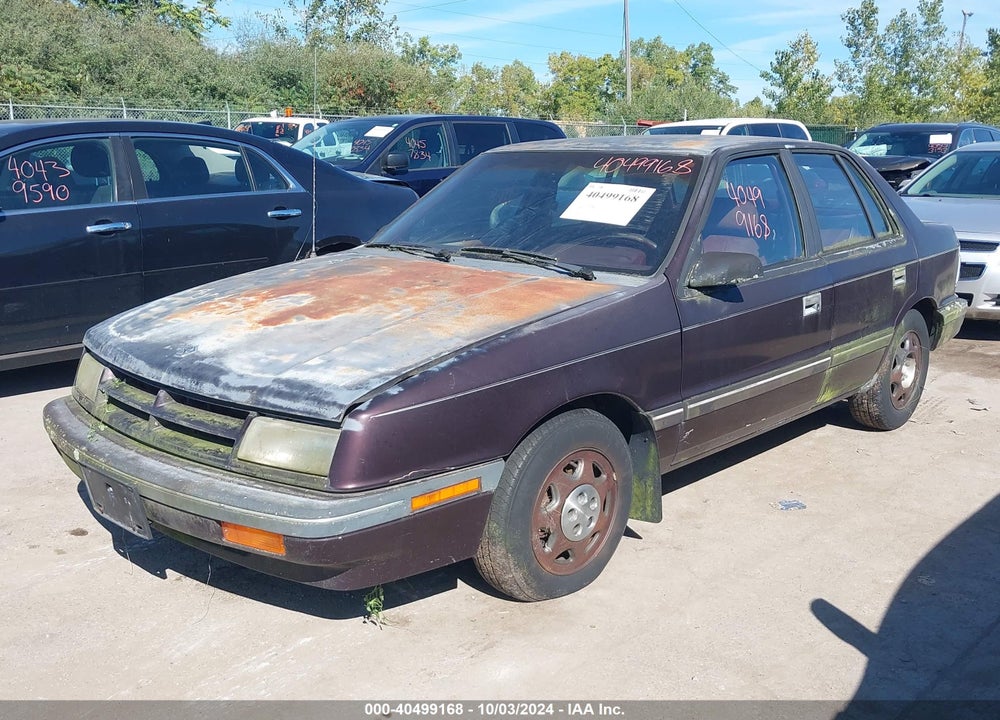 1989 DODGE SHADOW VIN: 1B3BP48K3KN688357