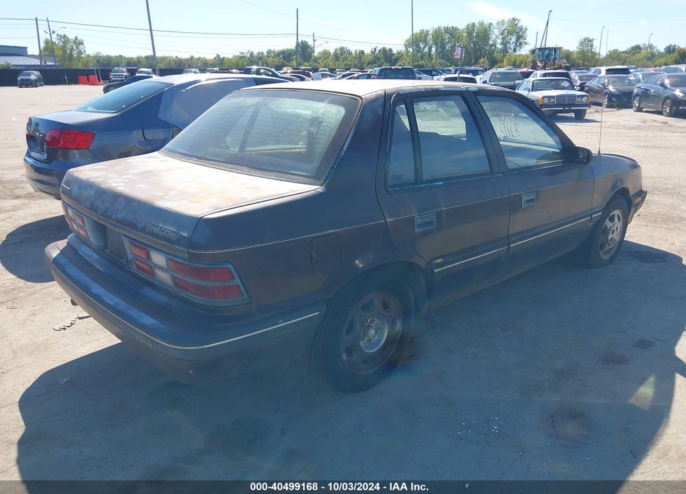 1989 DODGE SHADOW VIN: 1B3BP48K3KN688357