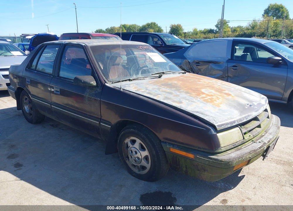 1989 DODGE SHADOW VIN: 1B3BP48K3KN688357