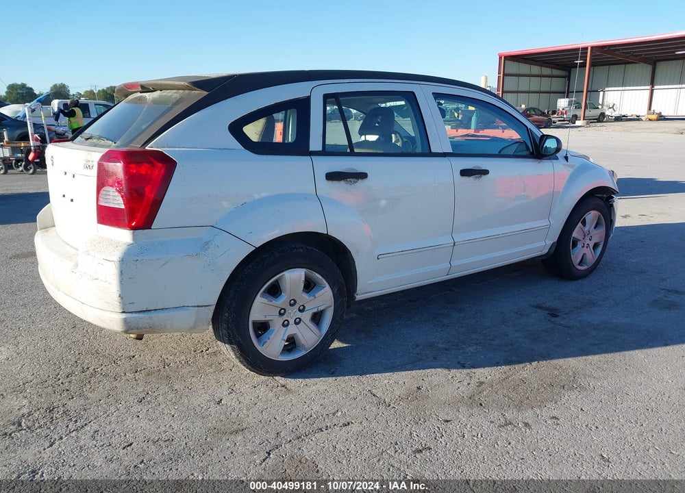 2007 DODGE CALIBER SXT VIN: 1B3HB48B77D165686