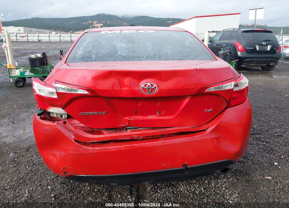 2015 TOYOTA COROLLA LE VIN: 2T1BURHE2FC262067