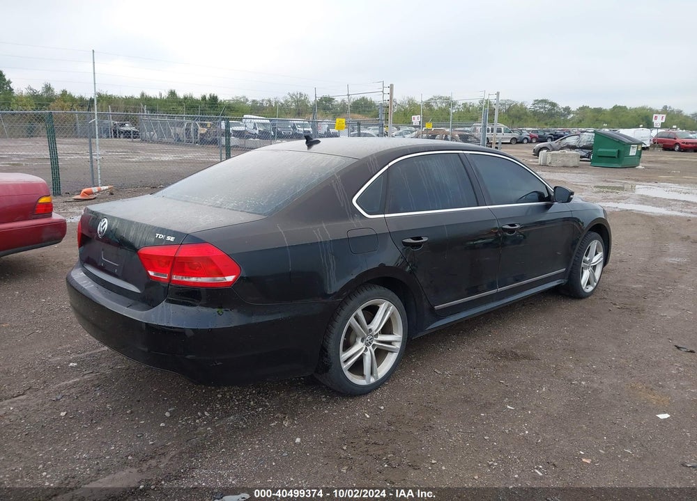 2013 VOLKSWAGEN PASSAT 2.0L TDI SE VIN: 1VWBN7A38DC009848