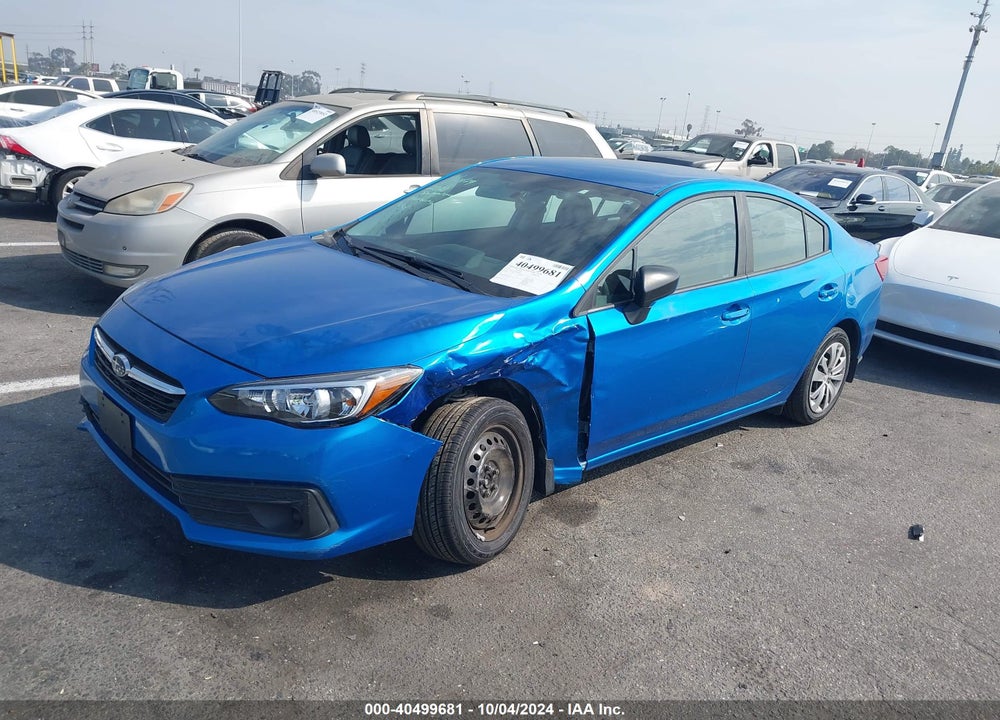 2021 SUBARU IMPREZA SEDAN VIN: 4S3GKAB62M3601060