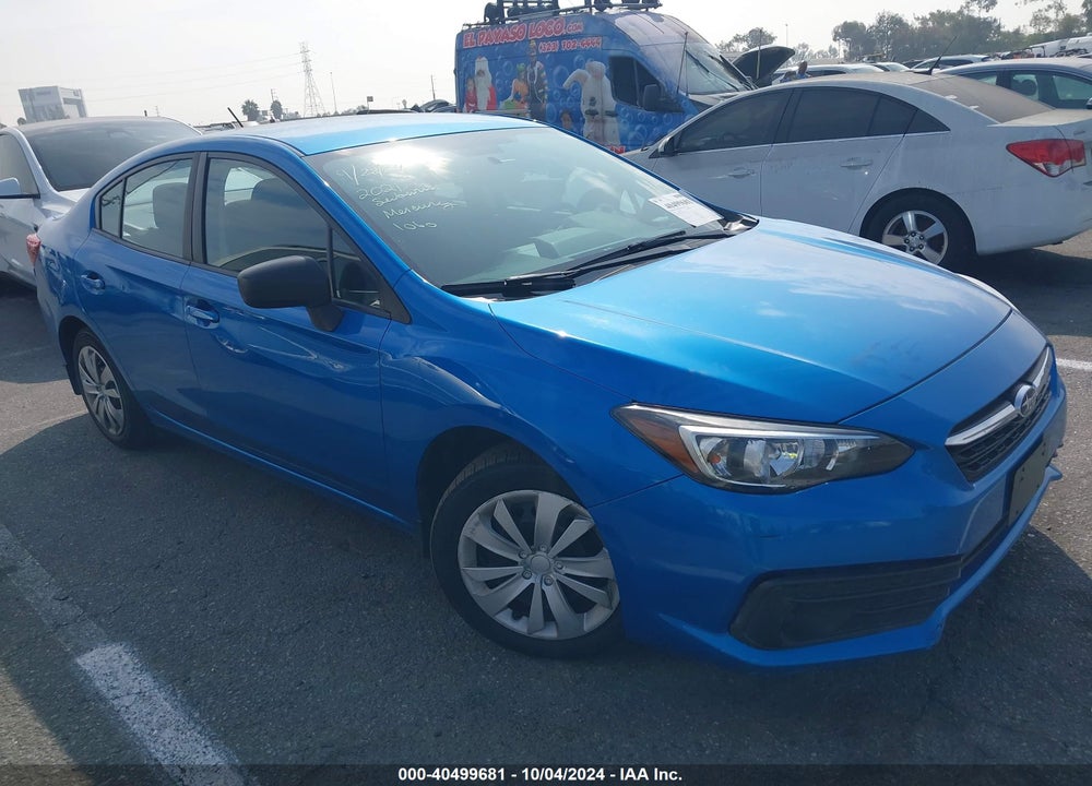 2021 SUBARU IMPREZA SEDAN VIN: 4S3GKAB62M3601060