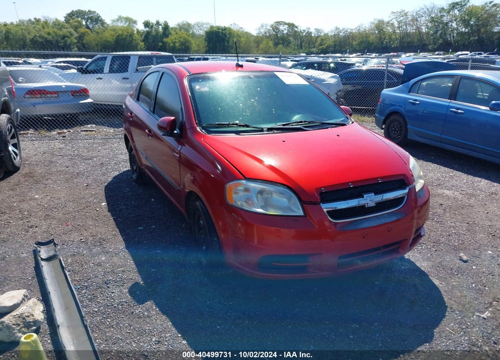 2010 CHEVROLET AVEO LT VIN: KL1TD5DE4AB109157