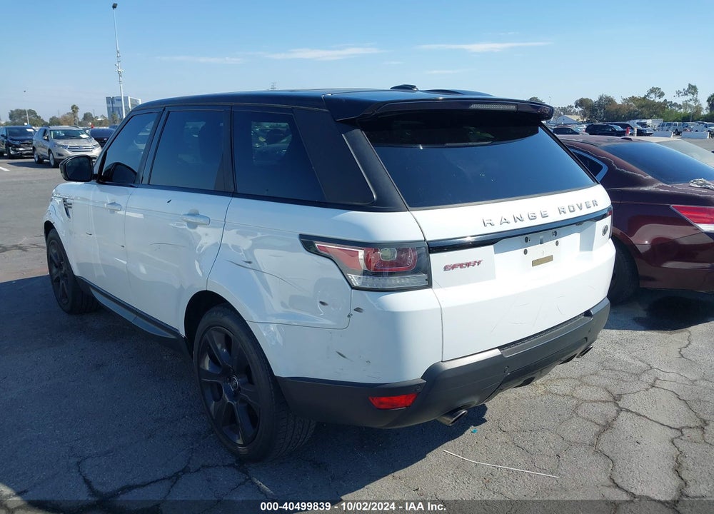 2015 LAND ROVER RANGE ROVER SPORT 3.0L V6 SUPERCHARGED HSE VIN: SALWR2VF8FA519575