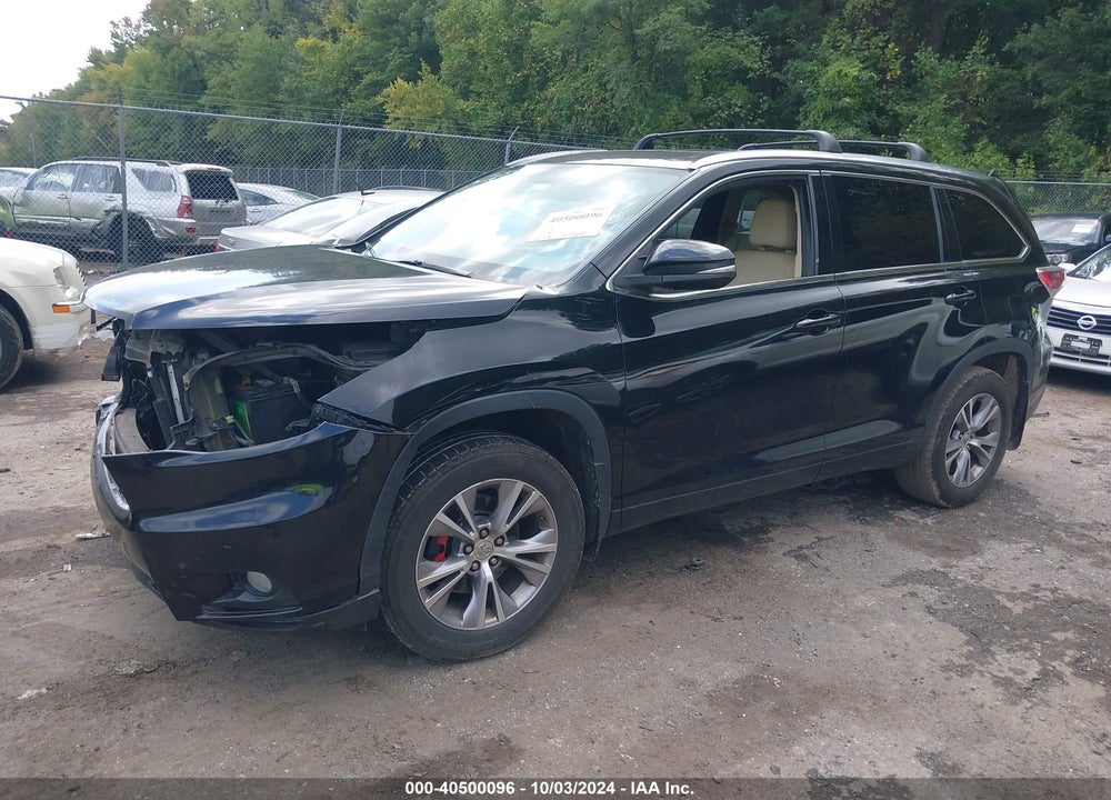 2015 TOYOTA HIGHLANDER XLE V6 VIN: 5TDJKRFH8FS116424