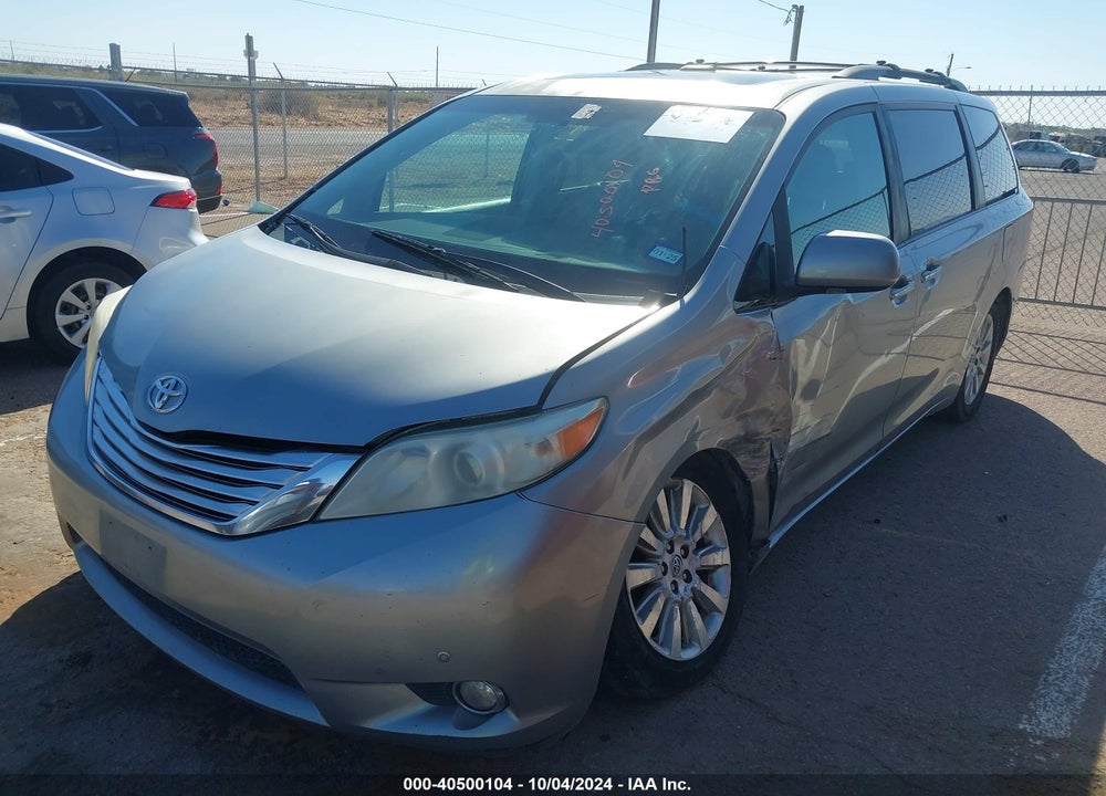 2011 TOYOTA SIENNA LTD VIN: 5TDYK3DCXBS157201